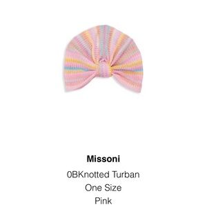 Never worn multi colored missoni knit turban